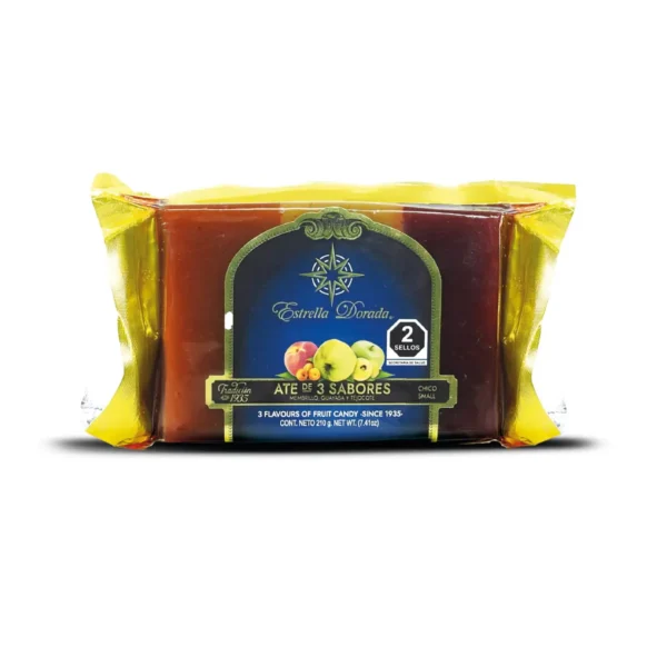 Ate Estrella Dorada 3 Sabores Guayaba Membrillo y Tejocote 210g