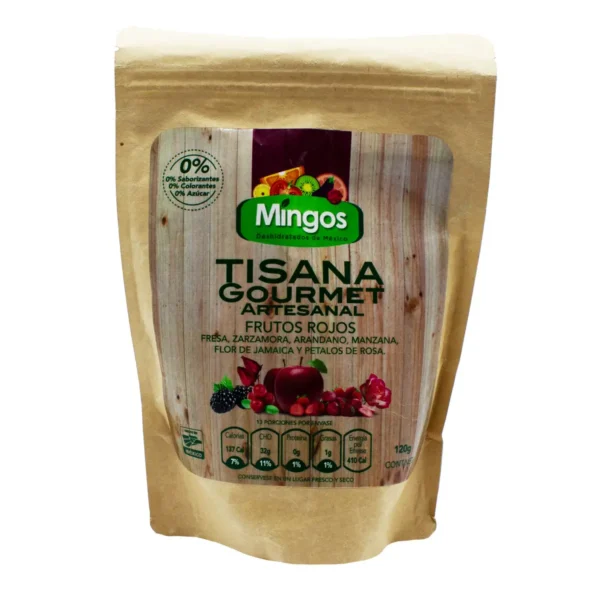 Tisana Gourmet Artesanal Mingos Frutos Rojos 120 g