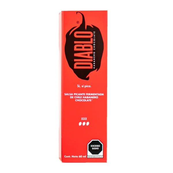 Salsa Picante Fermentada de Chile Habanero Chocolate 60 ml