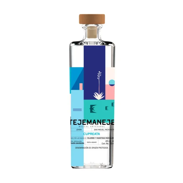 Mezcal Artesanal Joven Cupreata Tejemaneje 700 ml.