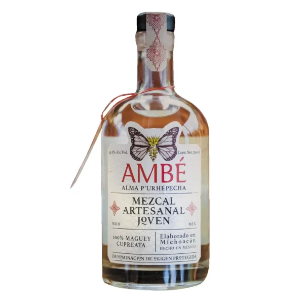 Mezcal Artesanal Joven Ambé 100 % Maguey Cupreata 750 ml.