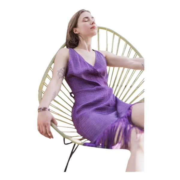 Vestido Morado Aurea Bucio