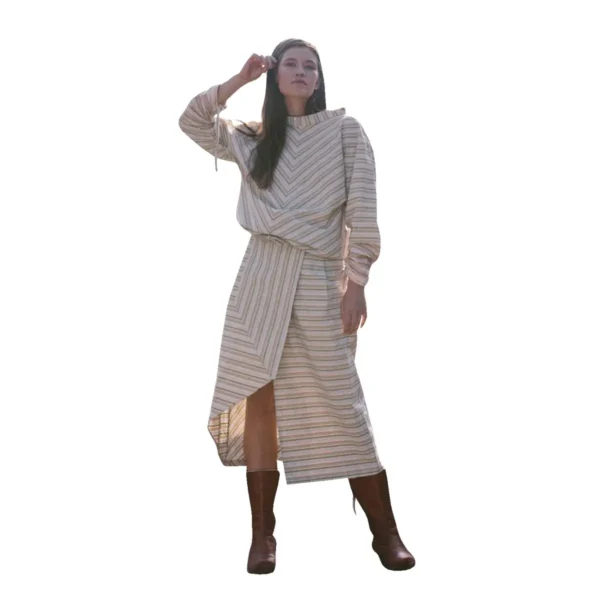 Vestido con Rayas Aurea Bucio