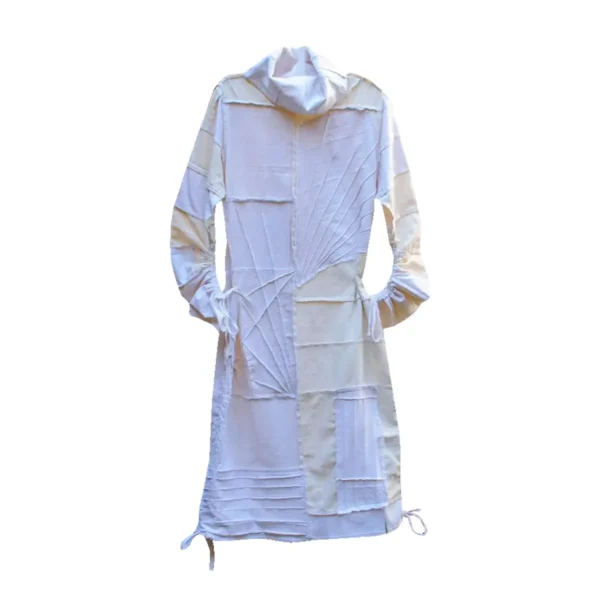 Vestido Blanco con Parches Aurea Bucio