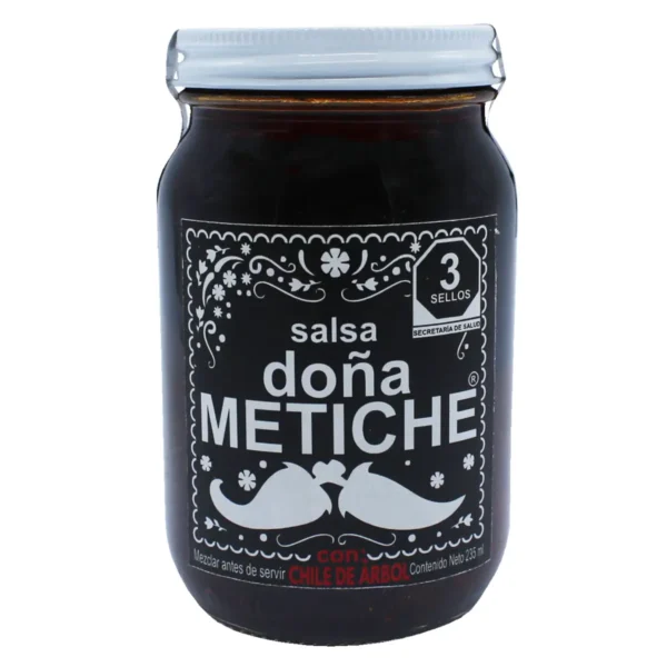 Salsa Doña Metiche con Chile de Árbol 235 ml.
