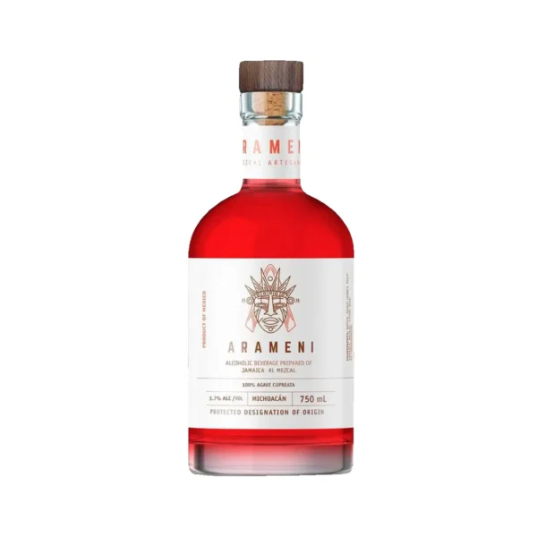 Bebida de Jamaica Al Mezcal Arameni 750 ml.