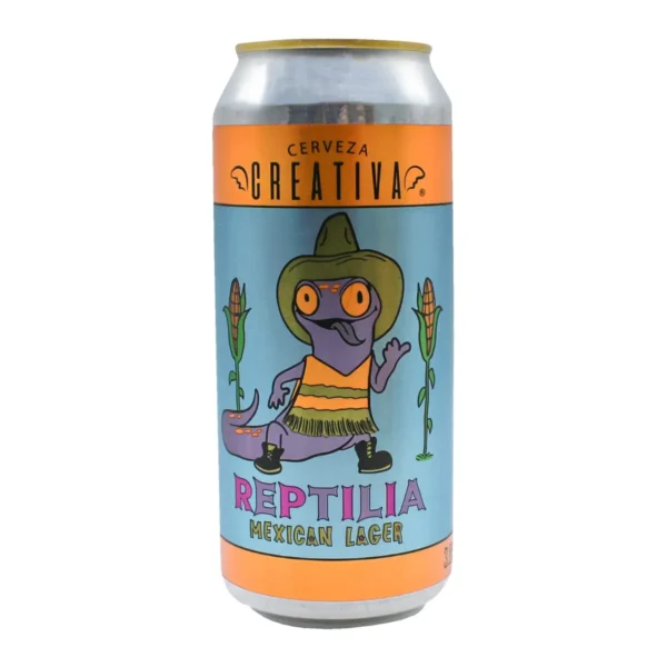 Reptilia Mexican Lager Cerveza Creativa 473 ml.