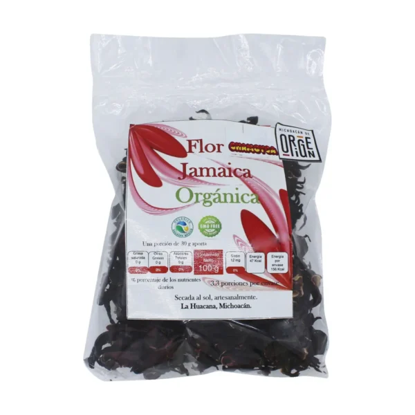 Flor de Jamaica Orgánica Chamoyca 100 g.