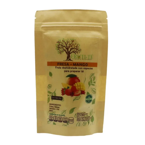 Fresa - Mango Fruta Deshidratada con Especias para preparar Té Fruti-Té 90 g.