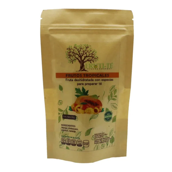 Frutos Tropicales Fruta Deshidratada con Especias para preparar Té Fruti-Té 90 g.