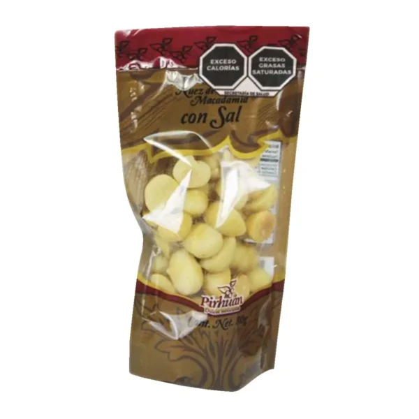 Nuez de Macadamia con Sal Pirhuan 80 g.