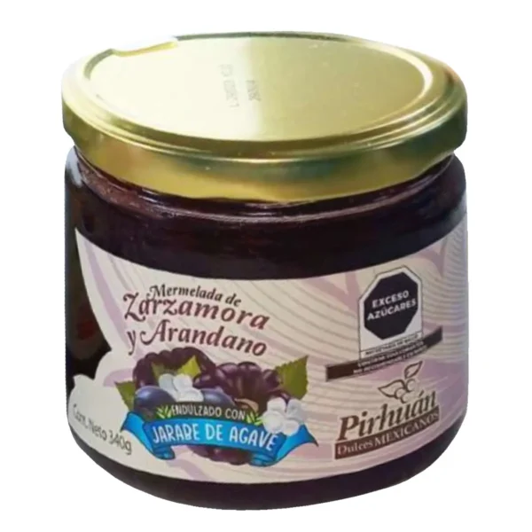Mermelada de Zarzamora y Arándano Pirhuan 340 g.
