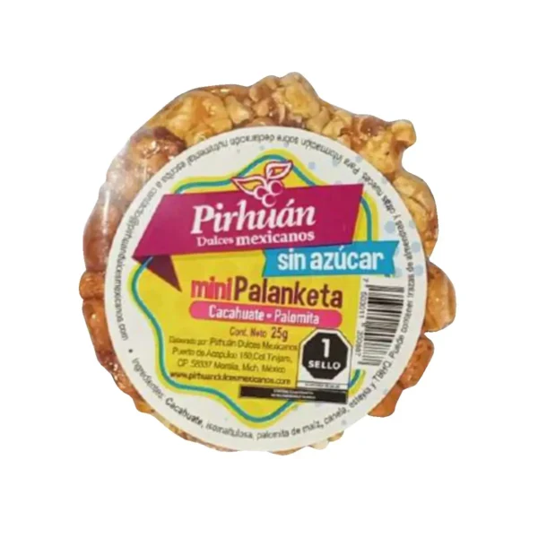 Mini Palanketa Cacahuate - Palomita Pirhuan 25 g.