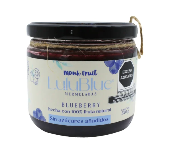 Mermelada de Blueberry LuluBlue Monk Fruit 320 g.