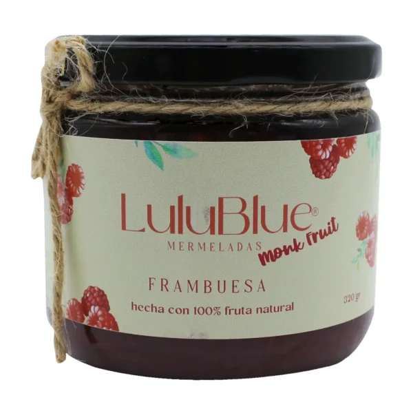 Mermelada de Frambuesa LuluBlue Monk Fruit 320 g.