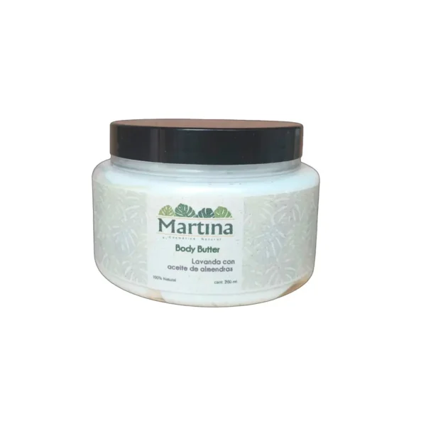 Body Butter Lavanda con Aceite de Almendras Martina Cosmética Natural 200 ml.