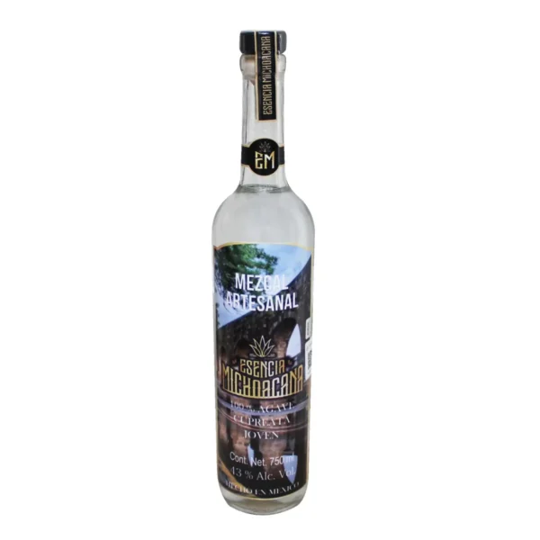 Mezcal Artesanal Joven Esencia Michoacana 100% Agave Cupreata 750 ml.