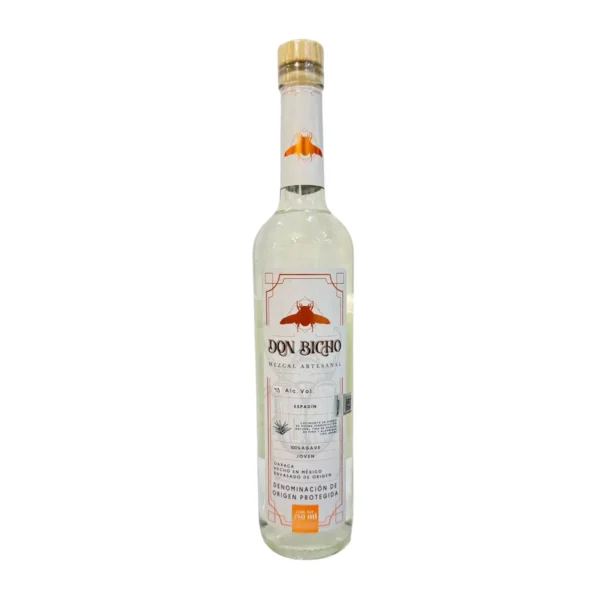 Mezcal Artesanal Joven Espadín Don Bicho 750 ml.