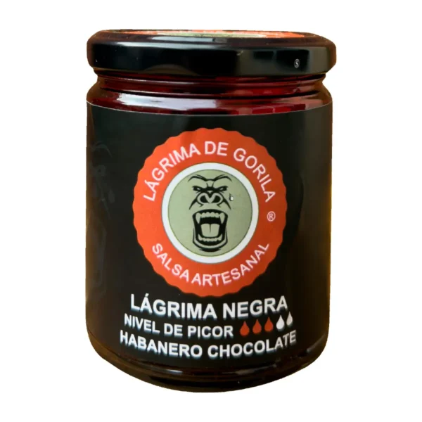 Salsa Lágrima Negra Habanero Chocolate Lágrima de Gorila