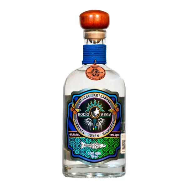 Mezcal Artesanal Cupreata Joven Roció Vega 100% Agave 750 ml.