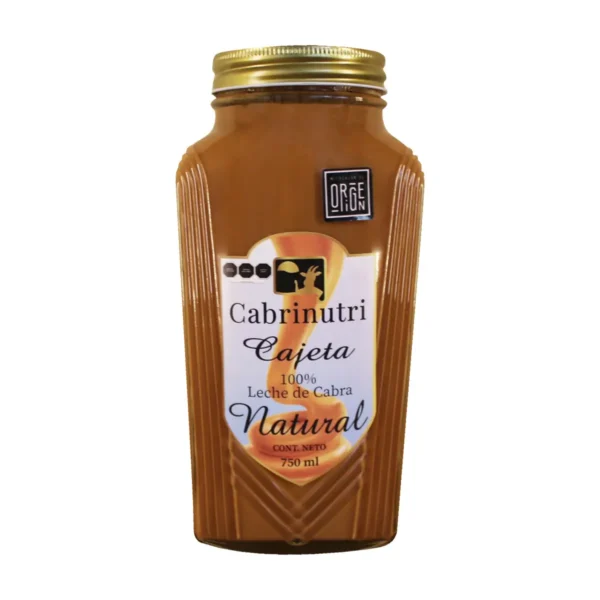 Cajeta Natural Cabrinutri 100 % Leche de Cabra 750 g.
