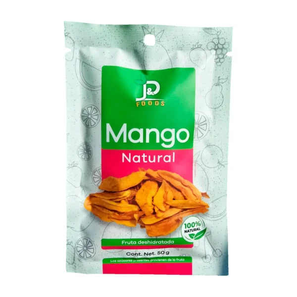 Mango Deshidratado J&P Foods 100 % Natural 50 g.