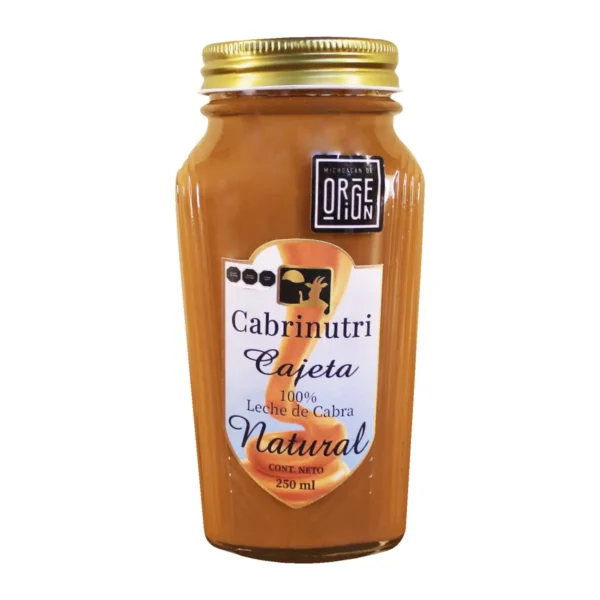 Cajeta Natural Cabrinutri 100 % Leche de Cabra  250 g.