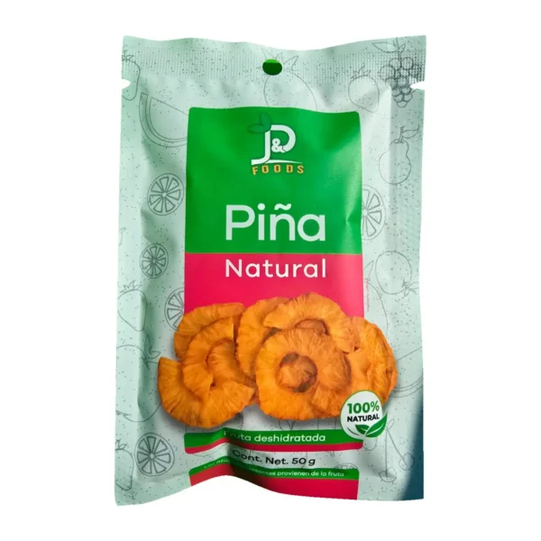 Piña Deshidratada J&P Foods 100 % Natural 50 g.