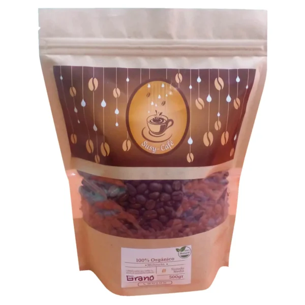 Café de Grano Tostado Medio Susy-Café 100 % Natural 500 g.