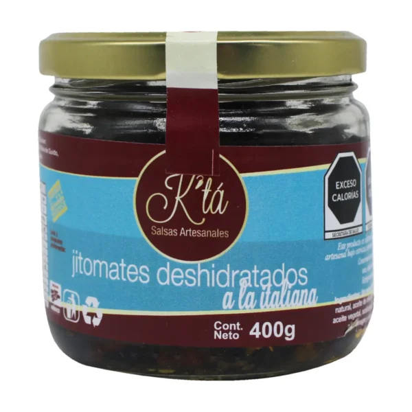 Jitomates Deshidratados a la Italiana K´tá Salsas Artesanales 400 g.