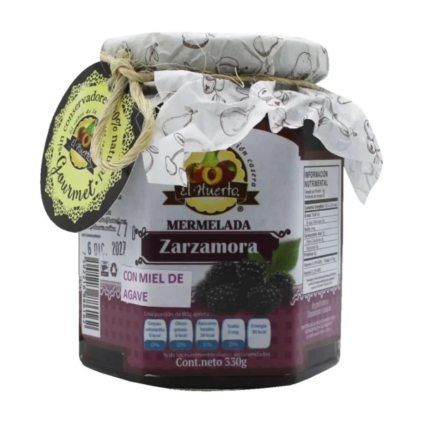 Mermelada de Zarzamora El Huerto el Sabor de la Tradición Casera 330 g.