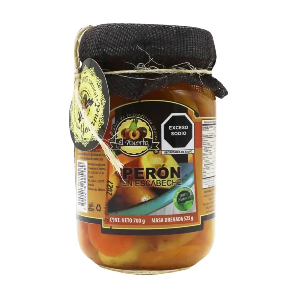 Perón en Escabeche El Huerto el Sabor de la Tradición Casera 700 g.