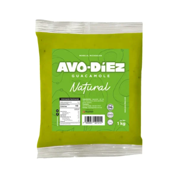 Guacamole  Natural Avo-Diez 1 kg.