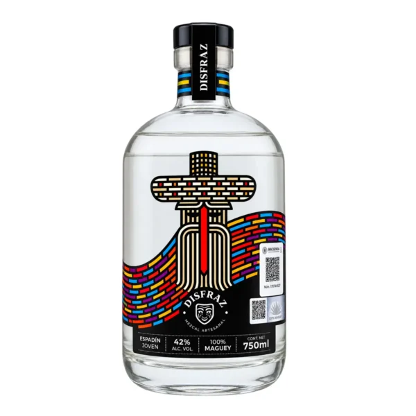 Mezcal Artesanal Espadín Joven El Disfraz 100% Maguey 750 ml.